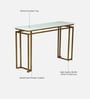 Mantova Metal Console Table in Gold Finish with Porcelain Top