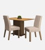 Manu 2 Seater Dining Set in Wood Finish