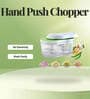 Manual Hand Push Chopper with 4 Stainless Steel Blades (Assorted)