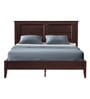 Mao Queen Size Bed In Milan Walnut Finish