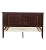 Mao Queen Size Bed In Milan Walnut Finish