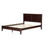 Mao Queen Size Bed In Milan Walnut Finish