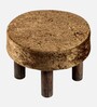 Maple Foot Stool In Sparkle Velvet Fabric