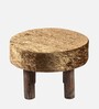 Maple Foot Stool In Sparkle Velvet Fabric