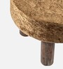 Maple Foot Stool In Sparkle Velvet Fabric