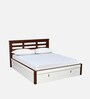 Maple Premier King Size Bed in White Finish with Hydraulic Storage