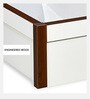 Maple Premier King Size Bed in White Finish with Hydraulic Storage