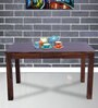 Maple 6 Seater Dining Table In Walnut Finish