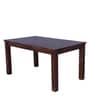 Maple 6 Seater Dining Table In Walnut Finish
