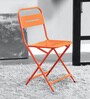 Joyce Metal Folding Chair in Orange Colour