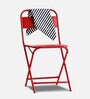 Joyce Metal Folding Chair in Red Colour