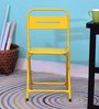 Joyce Metal Folding Chair in Yellow Colour