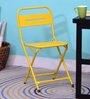Joyce Metal Folding Chair in Yellow Colour