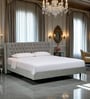 Maraya Upholstered King Size Bed In Grey Color