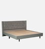 Maraya Upholstered King Size Bed In Grey Color