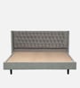 Maraya Upholstered King Size Bed In Grey Color