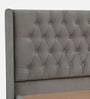 Maraya Upholstered King Size Bed In Grey Color