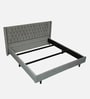 Maraya Upholstered King Size Bed In Grey Color