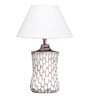 Marazzi White Shade Table Lamp With Cotton Base