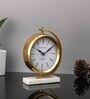 Marbellic Gold Aluminium Table clock