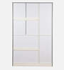 Marbito 3 Door Wardrobe in White Finish with Mirror