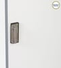 Marbito 4 Door Wardrobe in White Finish with Mirror