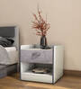 Marbito Bedside Table in White Finish