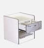 Marbito Bedside Table in White Finish
