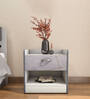 Marbito Bedside Table in White Finish