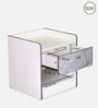 Marbito Bedside Table in White Finish