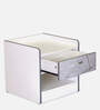 Marbito Bedside Table in White Finish