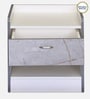 Marbito Bedside Table in White Finish