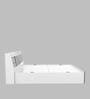 Marbito Queen Size Bed in White Finish with Box Storage
