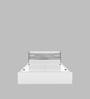 Marbito Queen Size Bed in White Finish with Box Storage