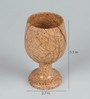 300 ML Marble Red Wine Glasses in Brown Set of 2
