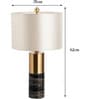 Marble Base Table Lamp   Modern Luxe in Black & Gold