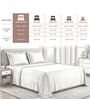 Marble Blue Printed 400 TC Cotton Super King Sized Bedsheet with 2 Pillow Covers