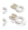 White Bunny Marble Egg Holder (1Pc)