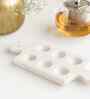 White Marble 6 Slot Egg Tray