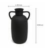 Marble Finish  Dual Handle Matte Finish Sculptural Flower Vase