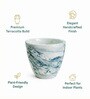 Marble Finish Ceramic Planter Pot