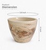 Marble Finish Ceramic Planter Pot