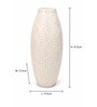 Marble Finish Elegant Textured Geometric Decorative Vase