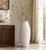 Marble Finish Elegant Textured Geometric Decorative Vase