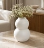Marble Finish Minimalist Double Gourd Decorative Table Vase