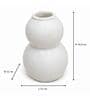 Marble Finish Minimalist Double Gourd Decorative Table Vase
