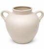 Marble Finish Minimalist Dual-Handle Modern Decorative Tabletop Flower Vase