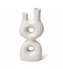 Marble Finish Modern Abstract Dual Neck Decorative Vase
