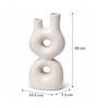 Marble Finish Modern Abstract Dual Neck Decorative Vase