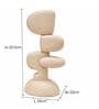 Marble Finish Modern Abstract Polyresin Sculptural Table Showpiece